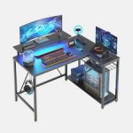 Bestier L-shaped gaming desk